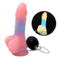 New Squirting Dildo Luminous Ejaculating Penis for Women with Strong Suction Cup Soft Dildo G-Spot Stimulation Anal Toy