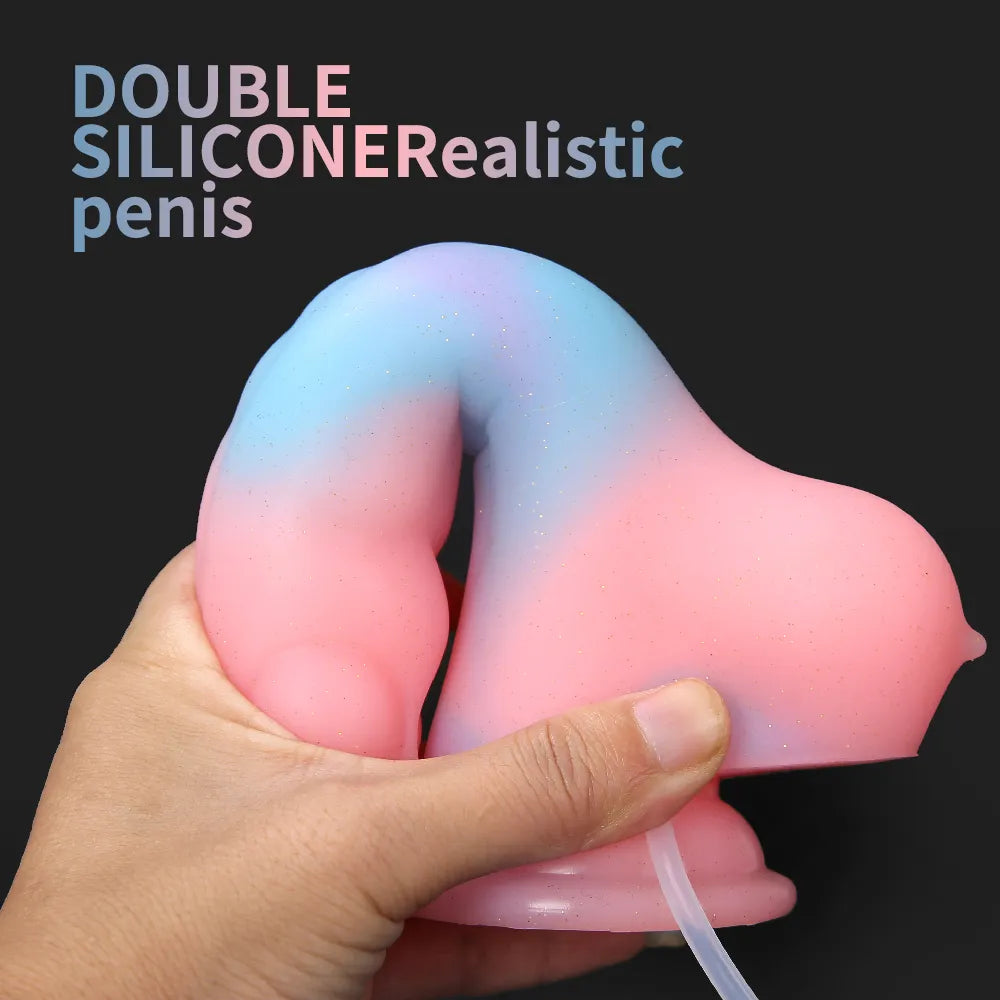 New Squirting Dildo Luminous Ejaculating Penis for Women with Strong S –  GXLOCK Store