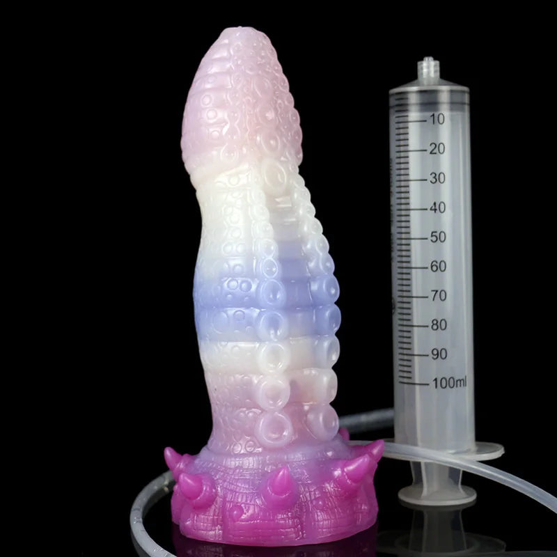 New Squirting Penis Dildo Soft Octopus tentacles Big Cock Ejaculating Dildo With Suction Cup Vagina Stimulate Sex Toys For Women