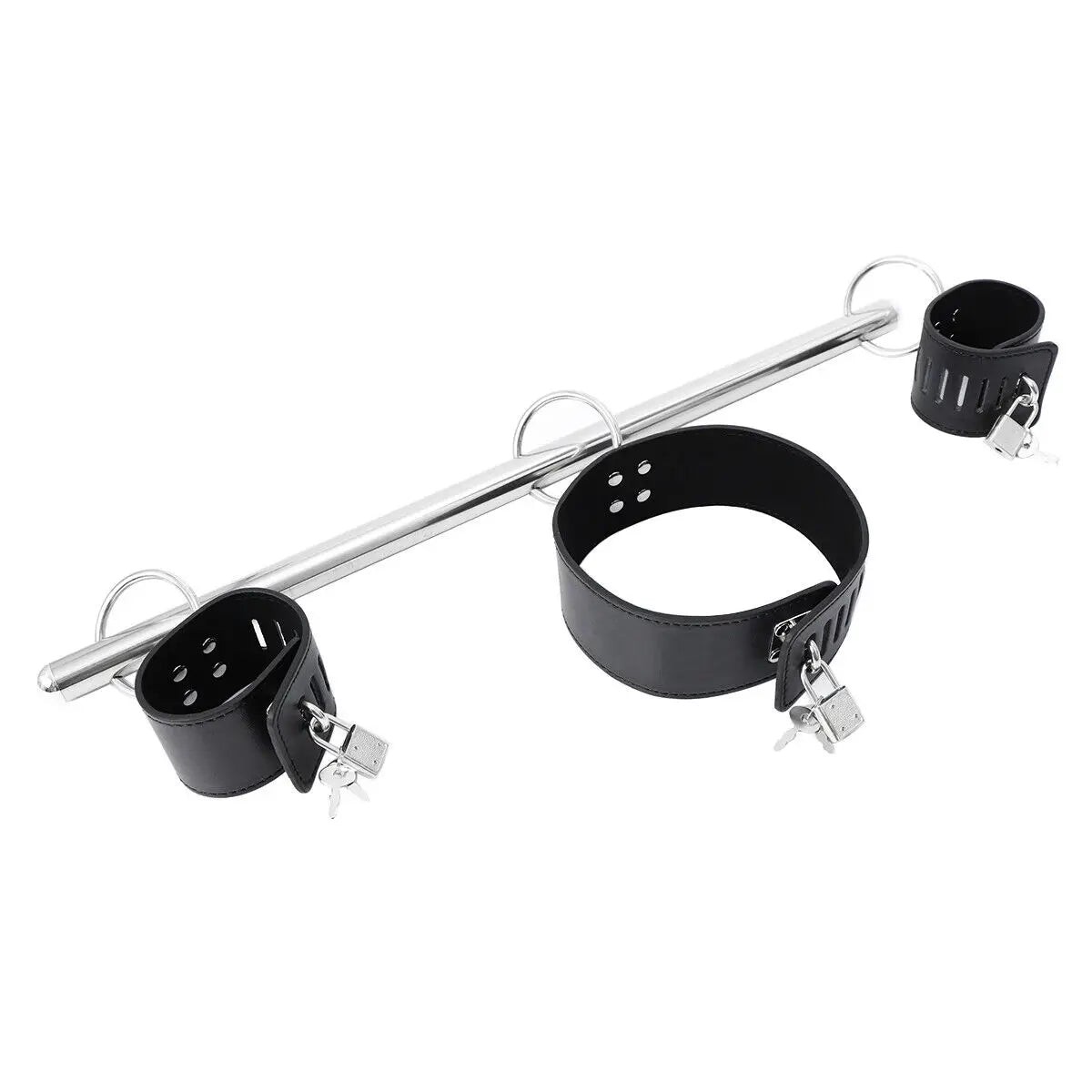 New Stainless Steel Bondage Spreader Bar HandCuff AnkleCuffs Neck Collar Open Leg Sex Toys BDSM Adult Game Sex Products