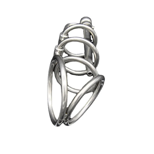 New Stainless Steel Male Metal Chastity Device with Urethra Catheter Plug Cock Cage Penis Belt Sex Toys for Men BDSM