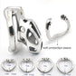New Stainless Steel/plastic Openable Male Chastity Cage Device Cock Cage with 4 Size Penis Ring Chastity Lock Adult Sex Toy