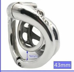 New Stainless Steel/plastic Openable Male Chastity Cage Device Cock Cage with 4 Size Penis Ring Chastity Lock Adult Sex Toy