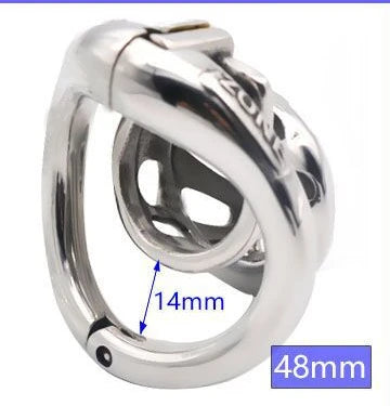 New Stainless Steel/plastic Openable Male Chastity Cage Device Cock Cage with 4 Size Penis Ring Chastity Lock Adult Sex Toy