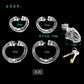 New Stainless Steel/plastic Openable Male Chastity Cage Device Cock Cage with 4 Size Penis Ring Chastity Lock Adult Sex Toy