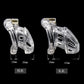New Stainless Steel/plastic Openable Male Chastity Cage Device Cock Cage with 4 Size Penis Ring Chastity Lock Adult Sex Toy