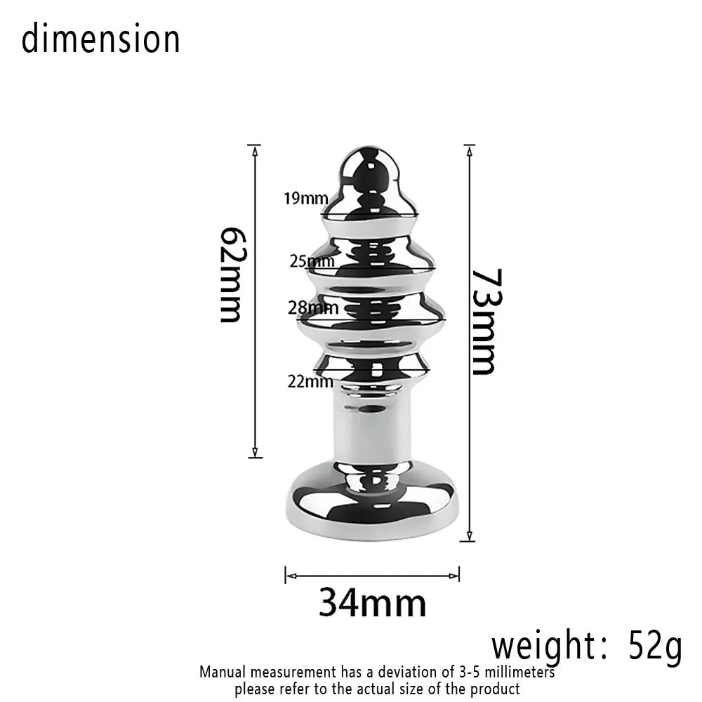 New Style Stainless Steel Anal Plug 10 Vibrator Modes Wireless Remote Butt Plug Masturbator Magnetic Charge Sex Toys Adults Game