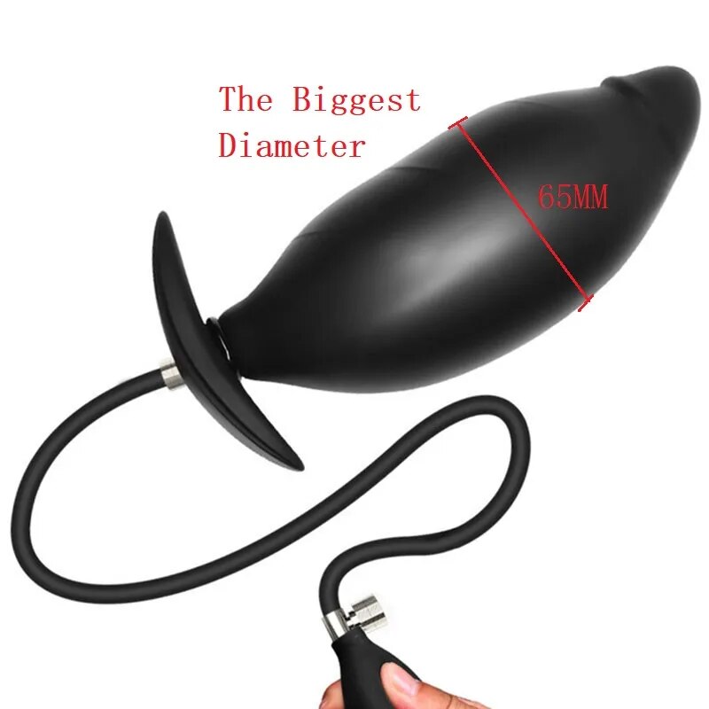 New Trend Inflated Super Big Anal Plug Dildo Pump Butt Plug Anal Dilator Prostate Massage Sex Toys For Women Men Go Out Anal Toy