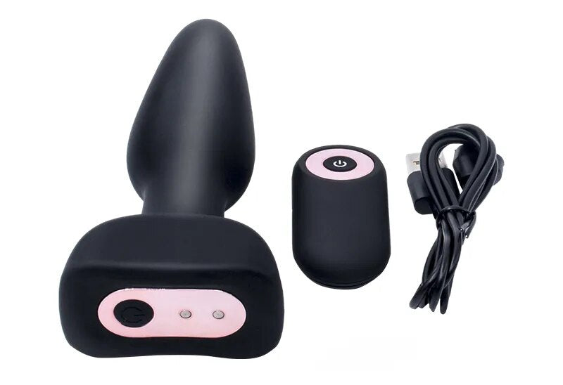 New Wireless Remote Control Magnetic Impact Butt Plug Vibrator Anal Plug For Couples Vibrating Anal Dildo Male Prostate Massager