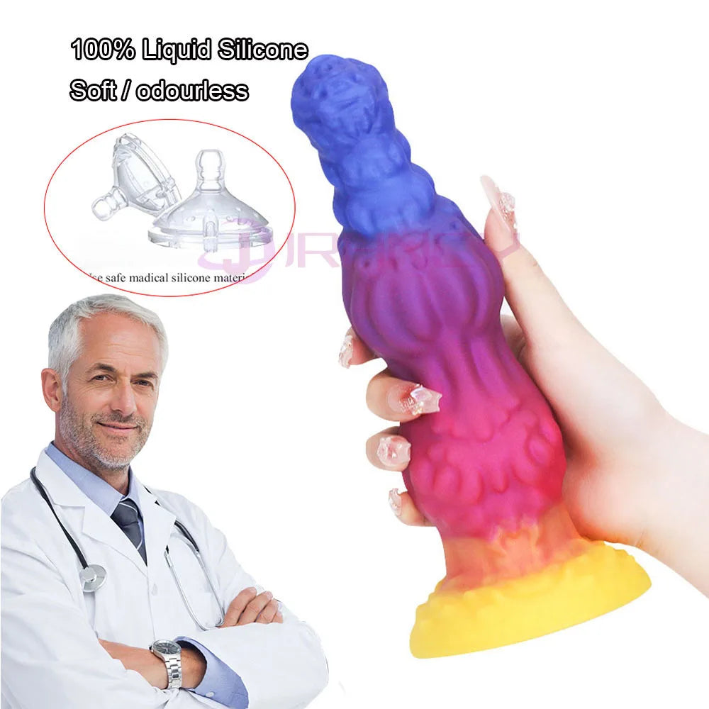 New Wolf Dildoss For Women Sex Toys Animals Realistic Penis Female Masturbator Dildos Silicone Suction Cup Dog Dildo For Anal