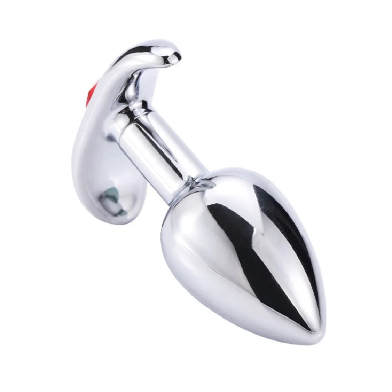 New hot design 6 jewelry color choose 1piece small size metal anal beads butt plug dildo SM insert sex toy for men women couple