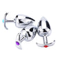 New hot design 6 jewelry color choose 1piece small size metal anal beads butt plug dildo SM insert sex toy for men women couple