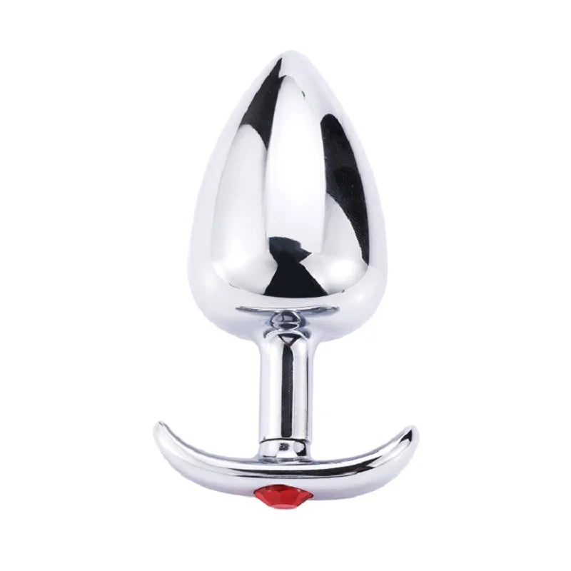 New hot design 6 jewelry color choose 1piece small size metal anal beads butt plug dildo SM insert sex toy for men women couple