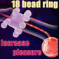 Newest 18 Bead Cock Ring Penis Ring Male Delay Ejaculation G-point Clitoral Stimulate Sex Toys for Men Soft Stretchy Penis Toy