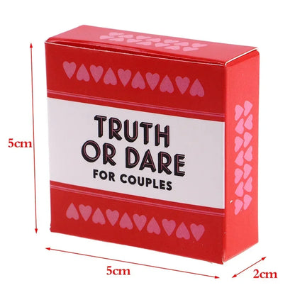 Newest 51PCS Truth Or Dare For Couples Cards Games Lovers Board Game Supply English Version Board Game