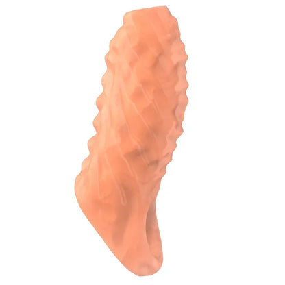 Newest Penis Extension Sleeve Reusable Cock Rings Delayed Ejaculation Condoms Male Penis Extender Sex Toys For Men Adult