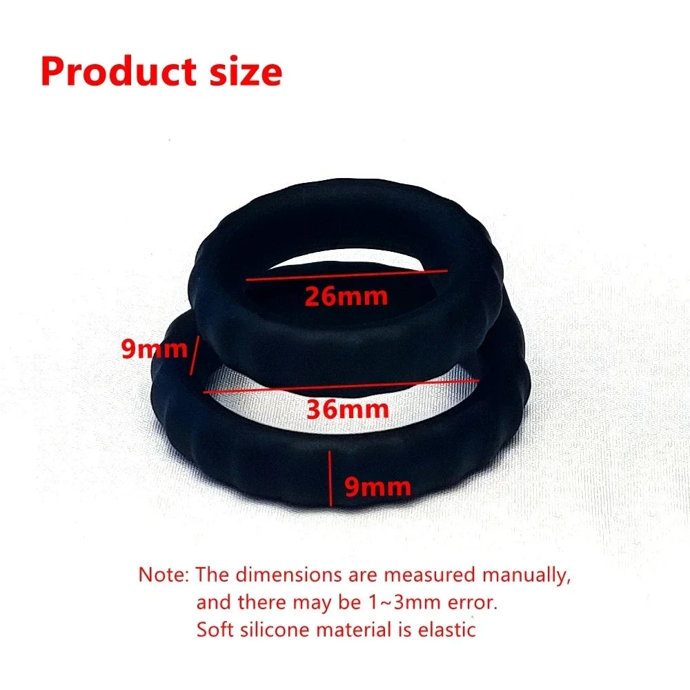 Newest Penis Ring Reusable Silicone Semen Cock Ring Penis Enlargement Delayed Ejaculation Sex Toys For Men Dick Enlarger Rings