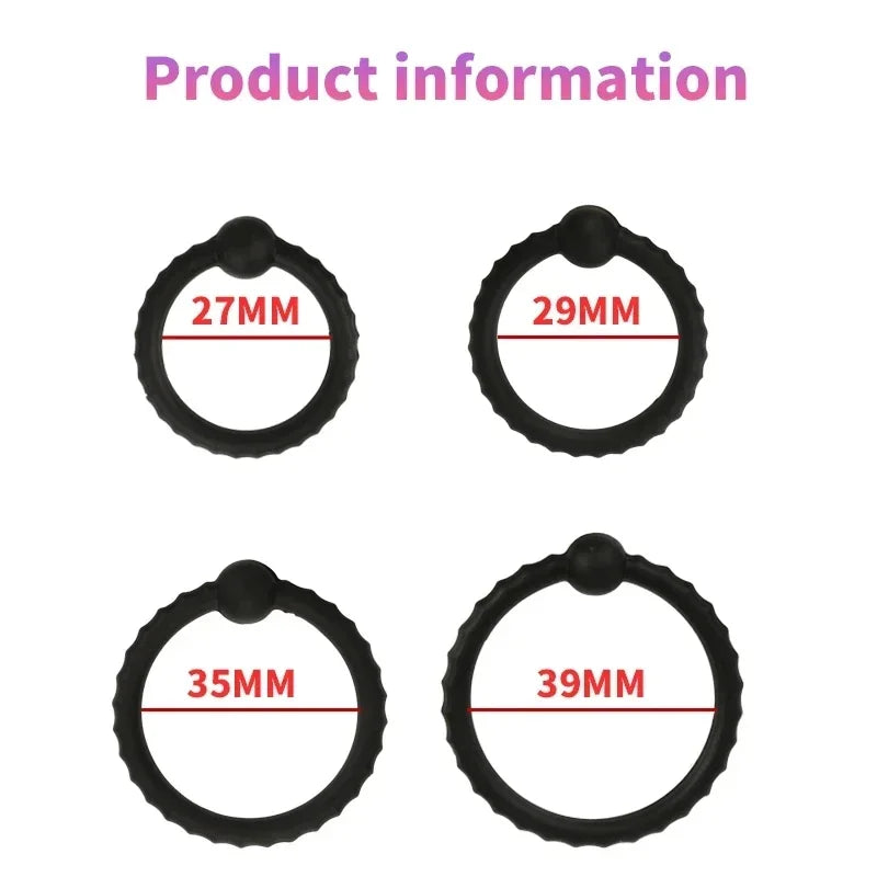 Newest Penis Ring Reusable Silicone Semen Cock Ring Penis Enlargement Delayed Ejaculation Sex Toys For Men Dick Enlarger Rings