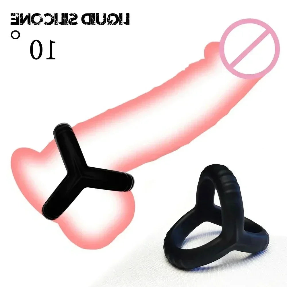 Newest Penis Ring Reusable Silicone Semen Cock Ring Penis Enlargement Delayed Ejaculation Sex Toys For Men Dick Enlarger Rings