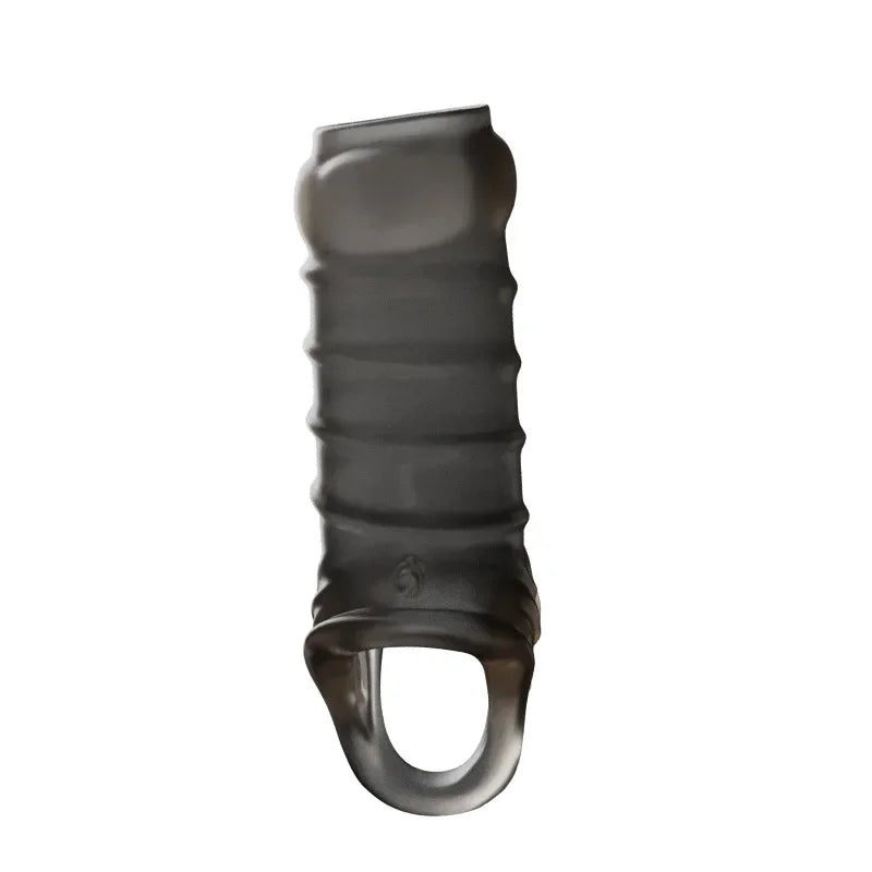 Newest Reusable Penis Sleeve Cock Rings Delay Ejaculation Clit Stimulation Penis Enlargemt Nozzle Sexy Toys for Men