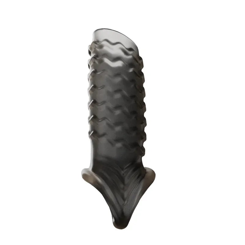 Newest Reusable Penis Sleeve Cock Rings Delay Ejaculation Clit Stimulation Penis Enlargemt Nozzle Sexy Toys for Men