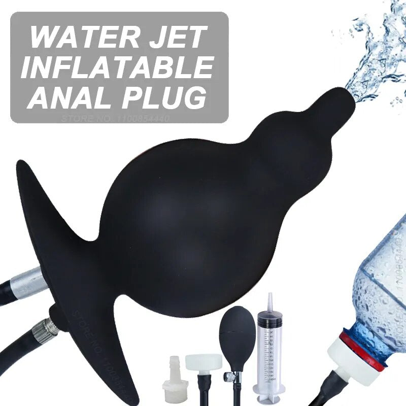 Newest Water Jet Inflatable Butt Plug Anal Expander Anus Vagina Dilato GXLOCK Store Newest Water Jet Inflatable Butt Plug Anal Expander Anus Vagina Dilato GXLOCK Store