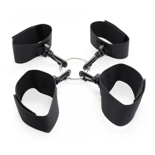 Nylon Erotic Restraints Kit Handcuffs Collar Slave Bondage BDSM Bondage Back Open Leg Cuffs Sex Bondage Adult Toys for Couple