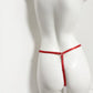 Red Thong Chastity Cage Lock Fixed Belt Auxiliary Belt Anti Falling  BDSM