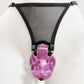 BLACK Thong Chastity Cage Lock Fixed Belt Auxiliary Belt Anti Falling  BDSM