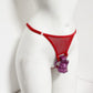 Red Thong Chastity Cage Lock Fixed Belt Auxiliary Belt Anti Falling  BDSM