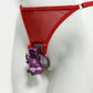 Red Thong Chastity Cage Lock Fixed Belt Auxiliary Belt Anti Falling  BDSM