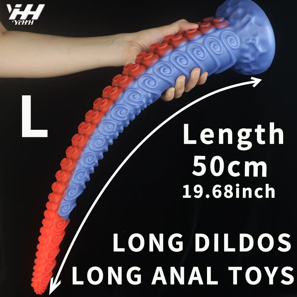 Octopus Dildo Super Long Anal Plug Dildos With Suction Cup Anus Vagina Stimulate Silicone Butt Plug Anal Sex Toys for Women Men