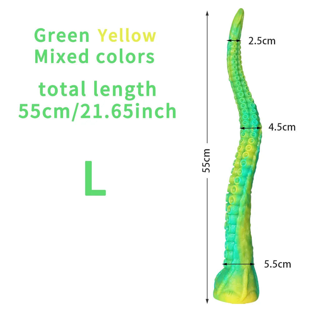 Octopus Tentacle Dildo Anal Toys Huge Long Dildo Dragon Butt Plug Silicone Fantasy Monster Dildo Anus Sex Toys For Women Men