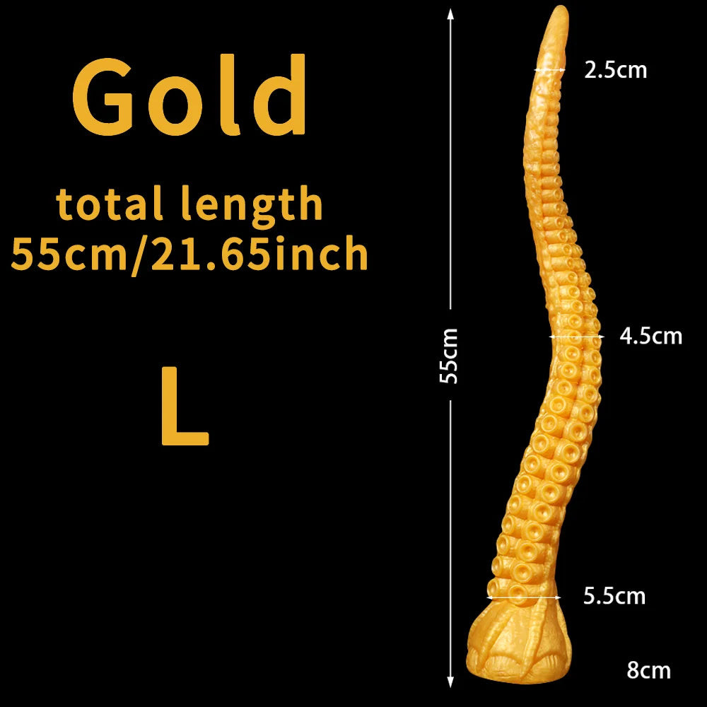 Octopus Tentacle Dildo Anal Toys Huge Long Dildo Dragon Butt Plug Silicone Fantasy Monster Dildo Anus Sex Toys For Women Men