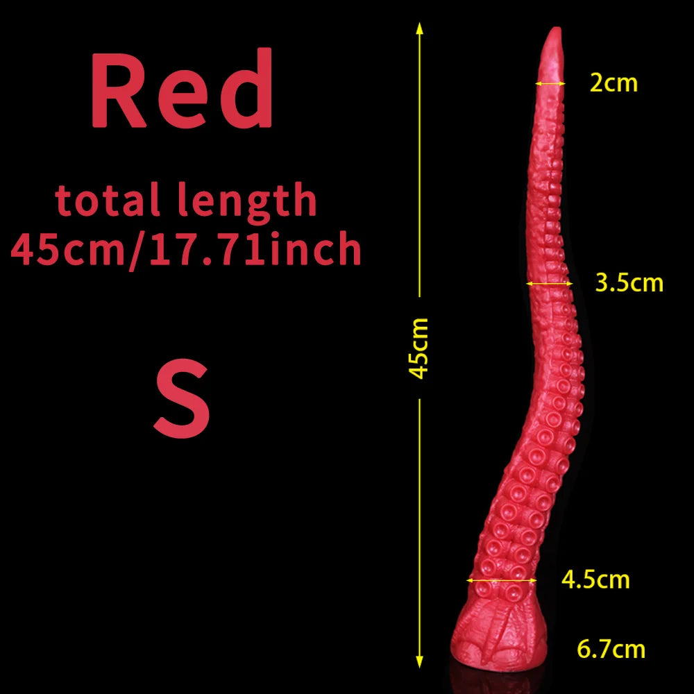 Octopus Tentacle Dildo Anal Toys Huge Long Dildo Dragon Butt Plug Silicone Fantasy Monster Dildo Anus Sex Toys For Women Men