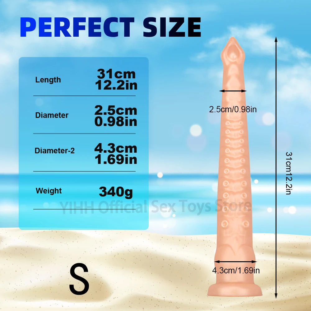 Octopus Tentacle Long Butt Plug Strong suction cup Huge Dildo Masturbator For Men Women Vaginal Anus Stimulate Prostate Massage