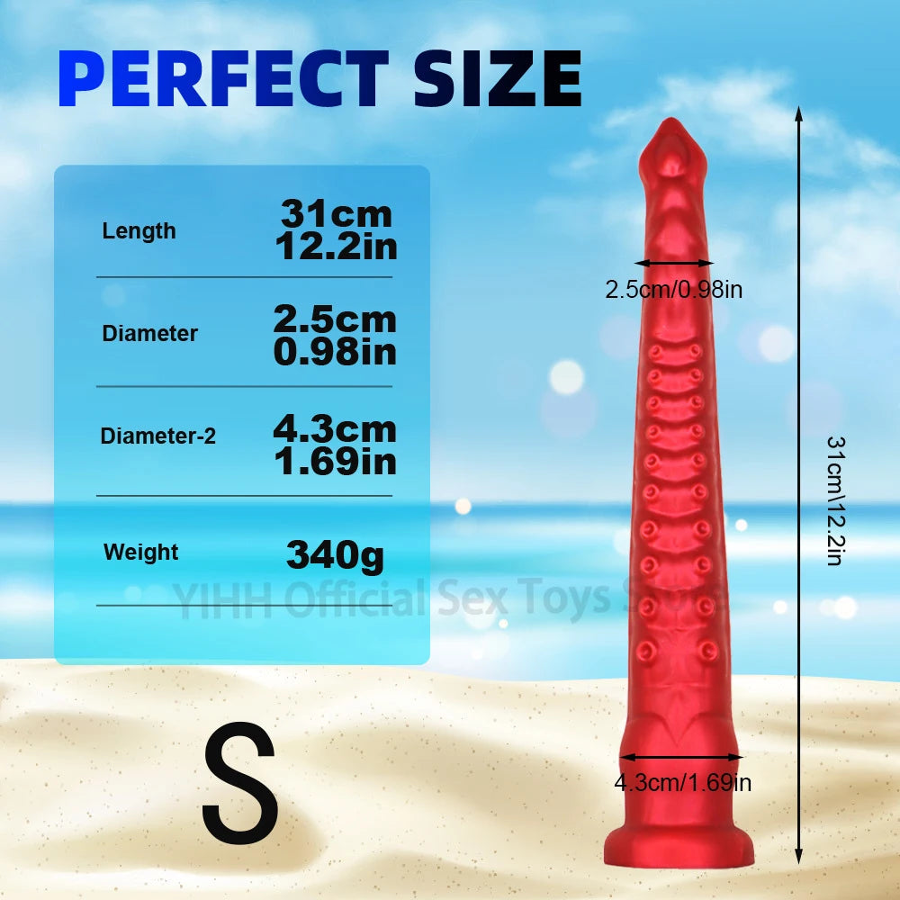 Octopus Tentacle Long Butt Plug Strong suction cup Huge Dildo Masturbator For Men Women Vaginal Anus Stimulate Prostate Massage