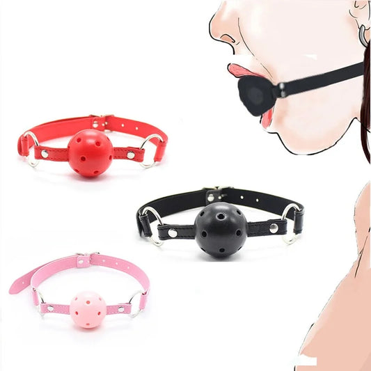 Oral Open Mouth Gag BDSM Bondage Harness Ball Gag Slave Adult Games Restraint Erotic Products Sex Toys for Couples