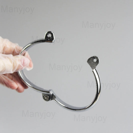 Oval Metal Handcuffs for Sex BDSM Bondage Handcuffs Ankle Cuffs Roleplay Adult Slave Games Restraints Tools Toys for Couples