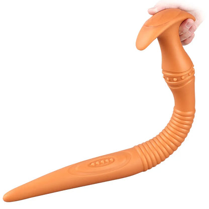 Overlength Anal Plug Dildo Stimulation Masturbation Adult Toys Soft Anal Dilator Butt Plug Vagina Sex Toys for Women and Men