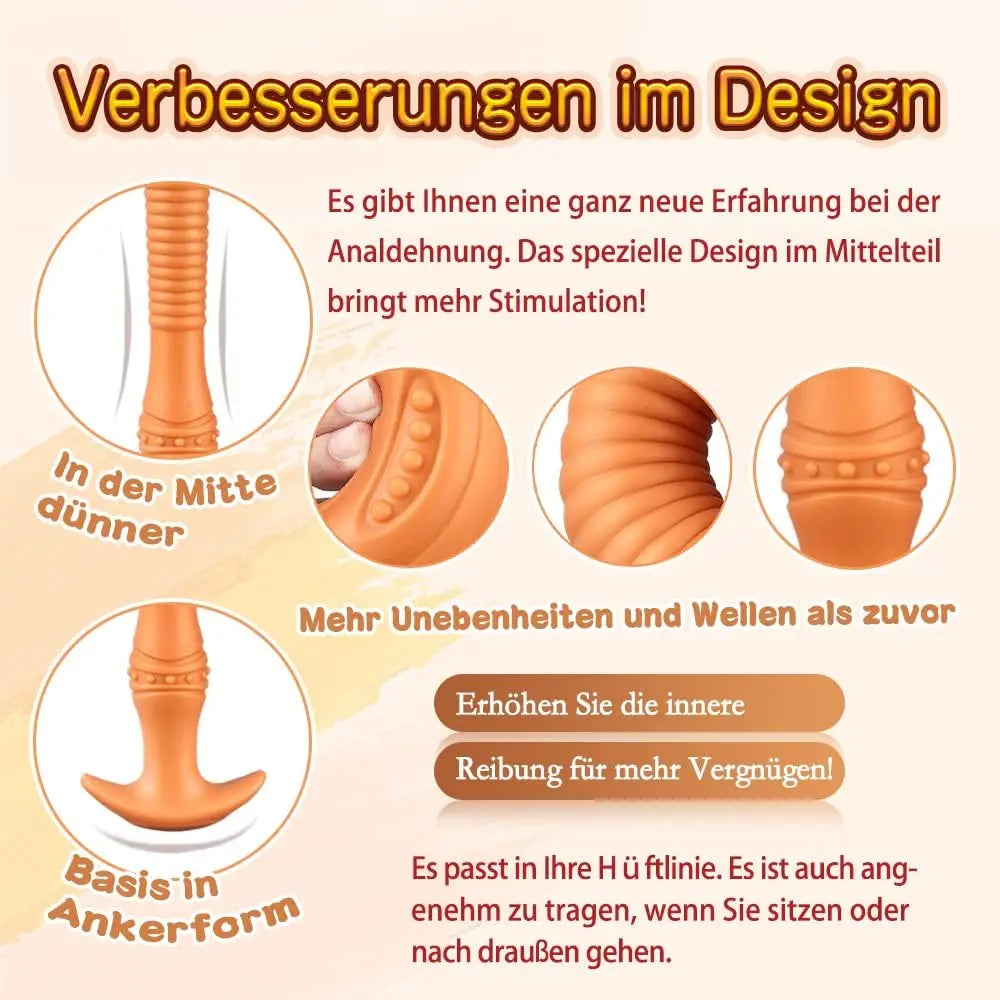 Overlength Anal Plug Dildo Stimulation Masturbation Adult Toys Soft Anal Dilator Butt Plug Vagina Sex Toys for Women and Men