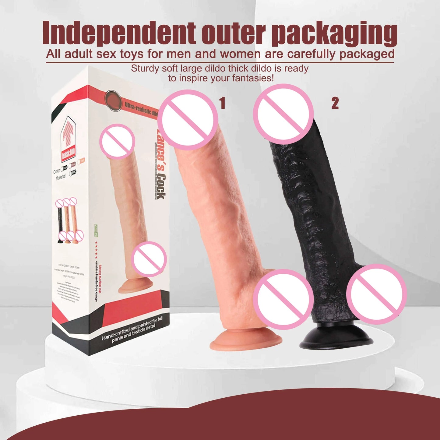 Oversized Realistic Dildos with Suction Cup Huge Penis Erotic Long Phallus Anal Plug Vaginal Massage Big Dick SexToys for Women