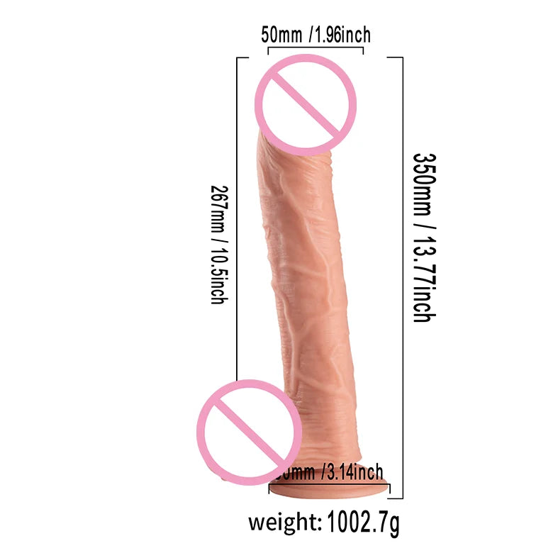 Oversized Soft Realistic Dildo with Suction Cup Silicone Big Penis G-spot Vaginal Masturbators Sex Toys for Women Gay Anal Plug