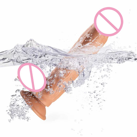 Oversized Soft Realistic Dildo with Suction Cup Silicone Big Penis G-spot Vaginal Masturbators Sex Toys for Women Gay Anal Plug