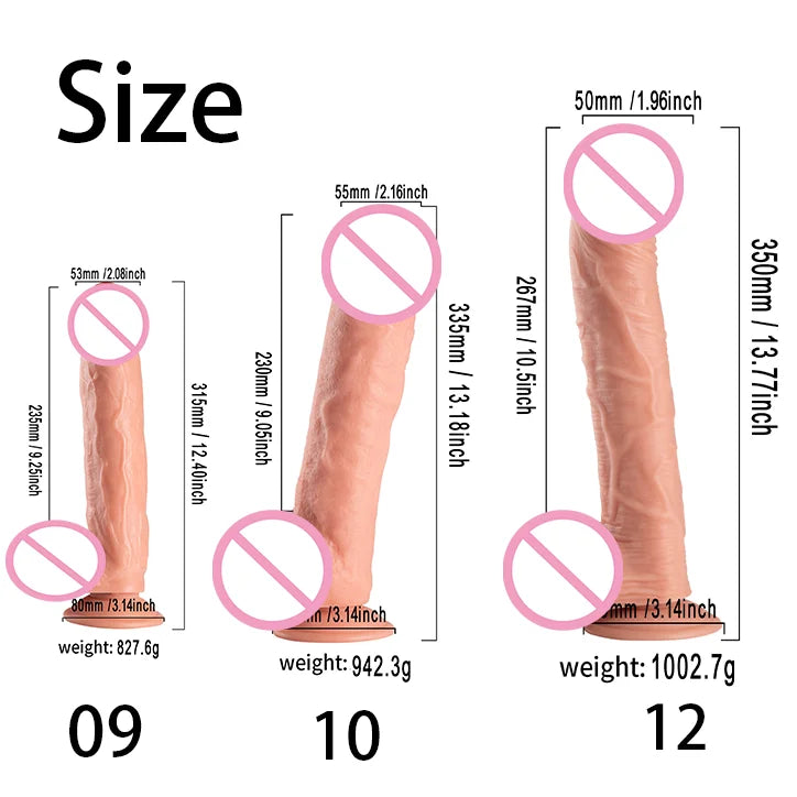 Oversized Soft Realistic Dildo with Suction Cup Silicone Big Penis G-spot Vaginal Masturbators Sex Toys for Women Gay Anal Plug