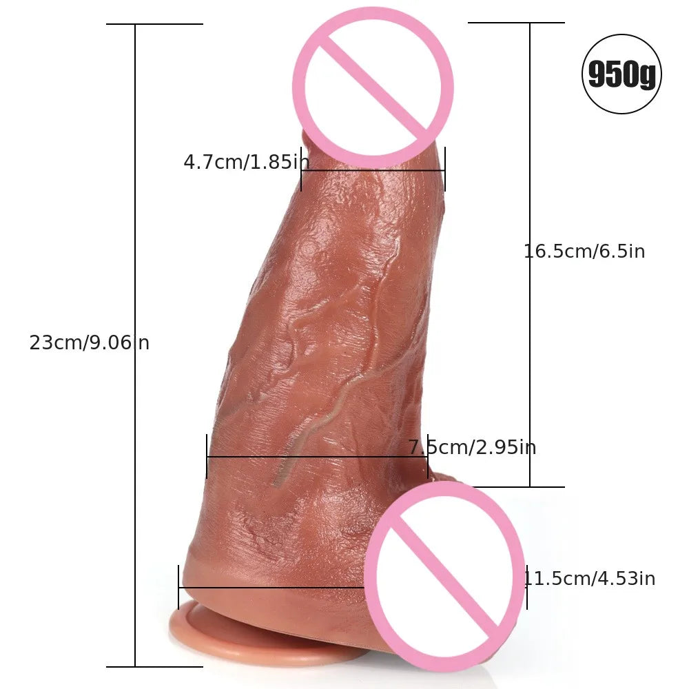 Oversized Thick Dildo Realistic Silicone Giant Dildo for Women Male Anal Plug Fake Penis Anal Vagina Masturbators Sex Toy