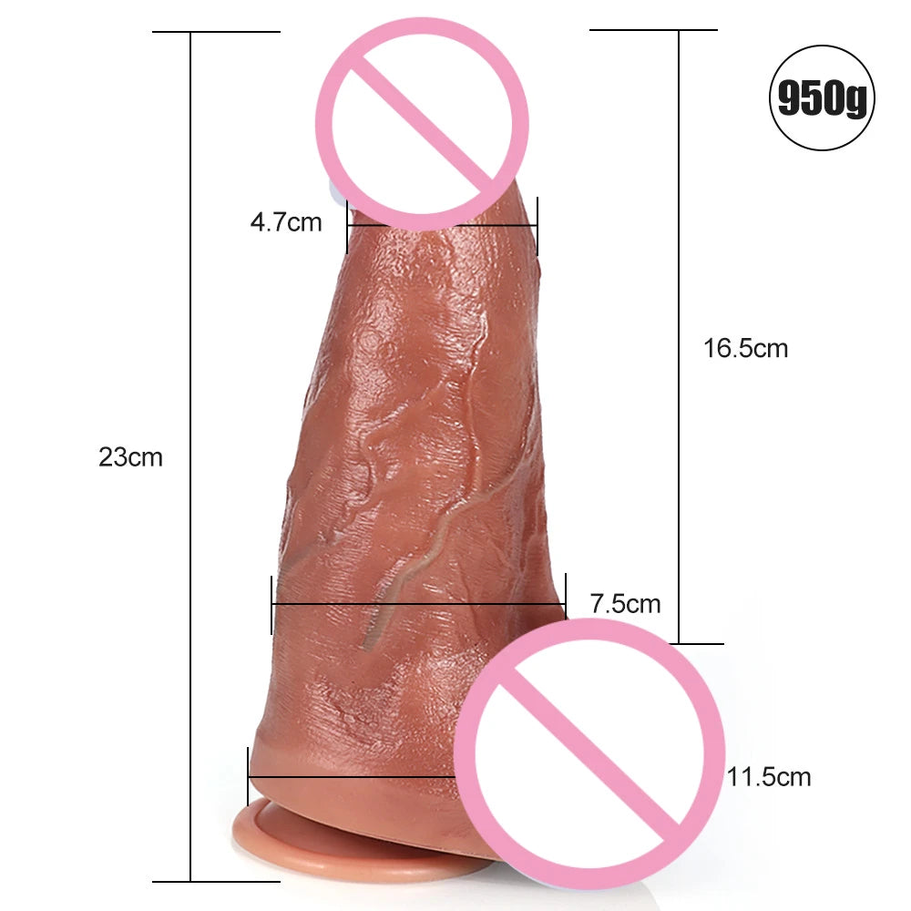 Oversized Thick Dildo Realistic Silicone Giant Dildo for Women Male Anal Plug Fake Penis Anal Vagina Masturbators Sex Toy