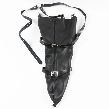 PU Leather Arm Binder with Zipper Bondage Sleeve Single Glove One Arm Binder Harness Bdsm Bondage Restraints Sex Toys Sex Game