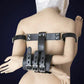 PU Leather Armbinder Body Harness Behind Back Straight Jacket BDSM Cosplay Slave Restraint Set Sex Toys for Womem Men Couples