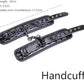 PU Leather Black Bondage Set Diamond Pattern Spreader Bar Handcuffs Ankle Cuff Restraints Adult Game Toys for Women&Men Products